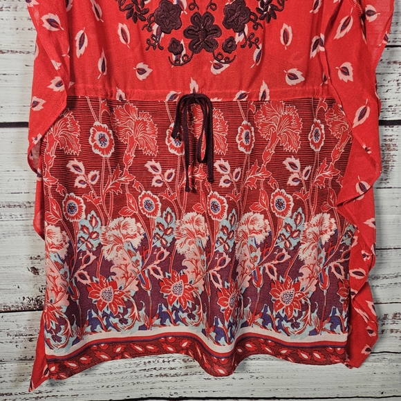 Free People embroidered caftan mini tunic - Picture 9 of 16